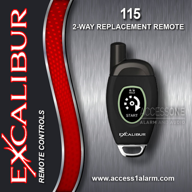 Excalibur 115 2-Way 1/4-Mile Range 1-Button Remote Control